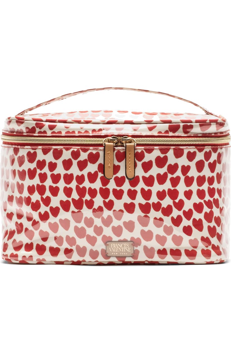 Frances Valentine Cosmetics Train Case, Main, color,