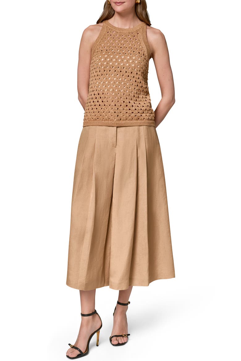 Hotfix Cotton Blend Sweater Vest, Alternate, color, FAWN