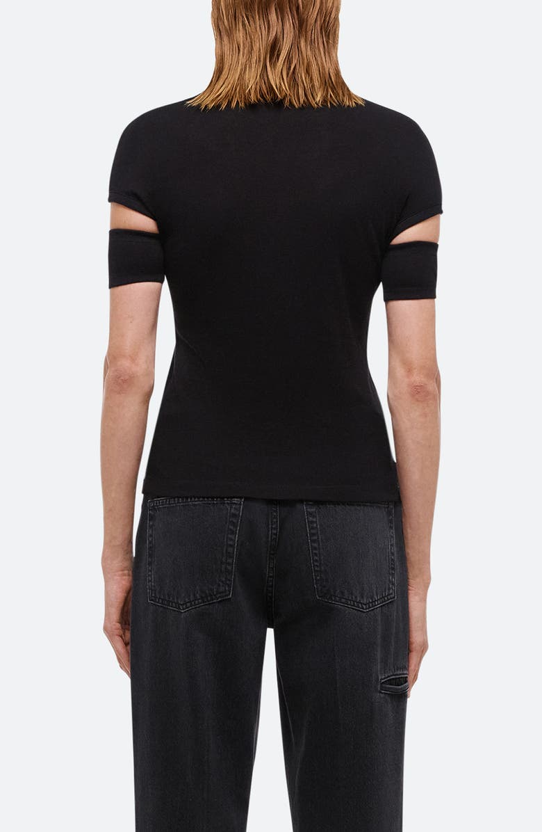 Helmut Lang Slash Shrunken T-Shirt, Alternate, color, 