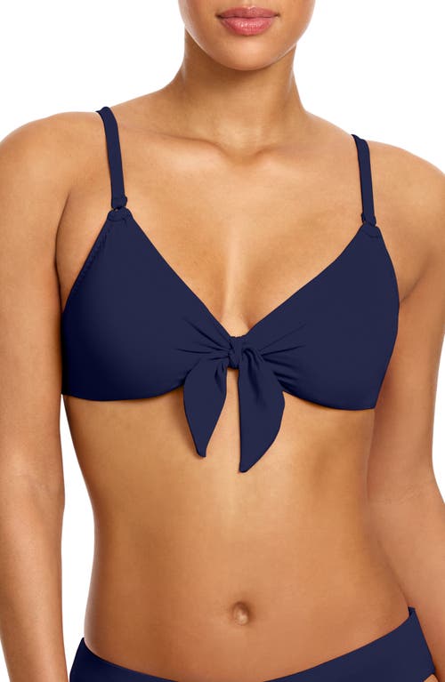 Robin Piccone Ava Underwire Triangle Bikini Top In Blue