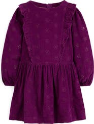 Mini Boden Kids' Eyelet Corduroy Dress