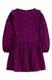 Kids' Eyelet Corduroy Dress