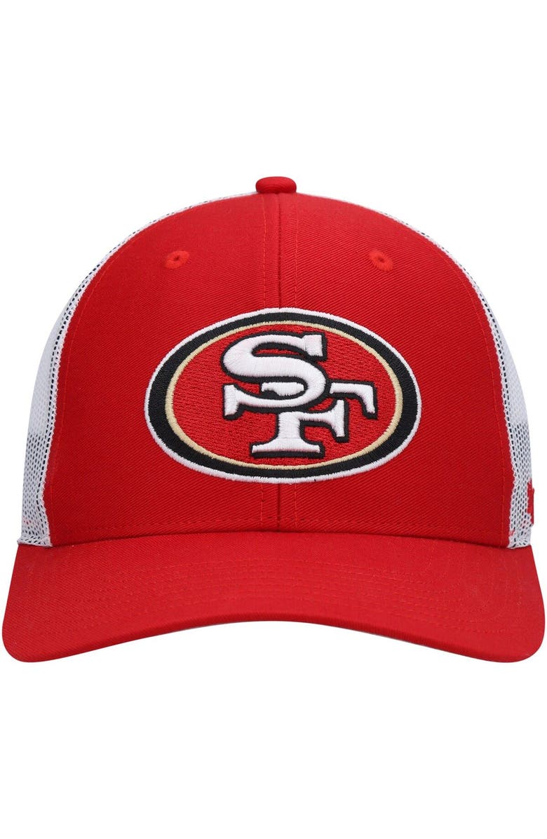 '47 Youth '47 Scarlet/White San Francisco 49ers Adjustable Trucker Hat, Alternate, color,