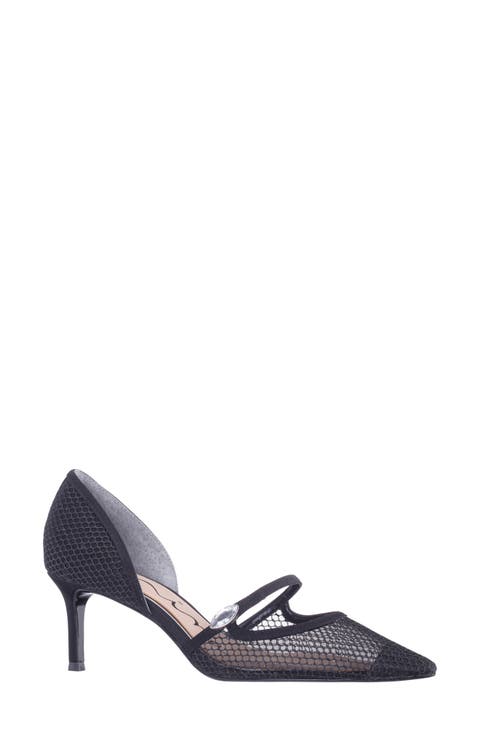 Nashly Pointed Toe Cap Toe Mary Jane Pump (Women)