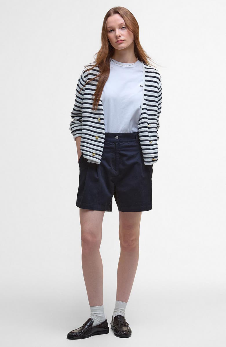 Barbour Abby Double Breasted Knit Jacket, Alternate, color, Cloud Navy