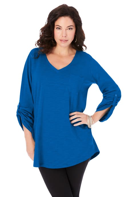 Boyfriend Textured Tunic (Plus)