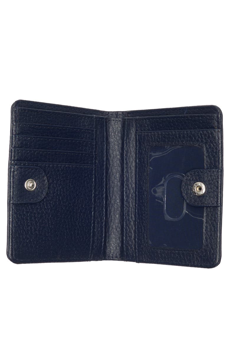 MUNDI SMALL LEATHER GOODS Mini Bifold Wallet, Alternate, color, Navy