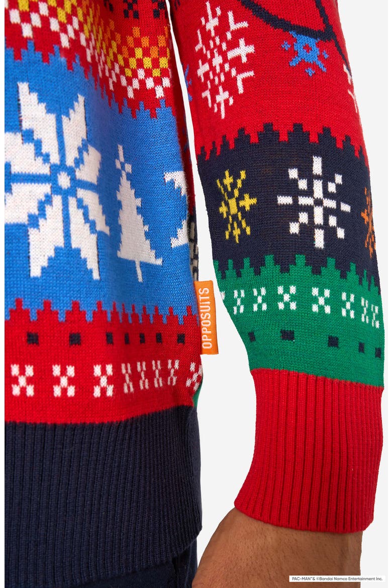Pac-Man Holiday Sweater, Alternate, color, MISCELLANEOUS