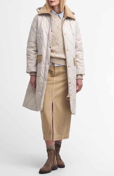 Barbour Cookston Quilted Coat with Removable Hood