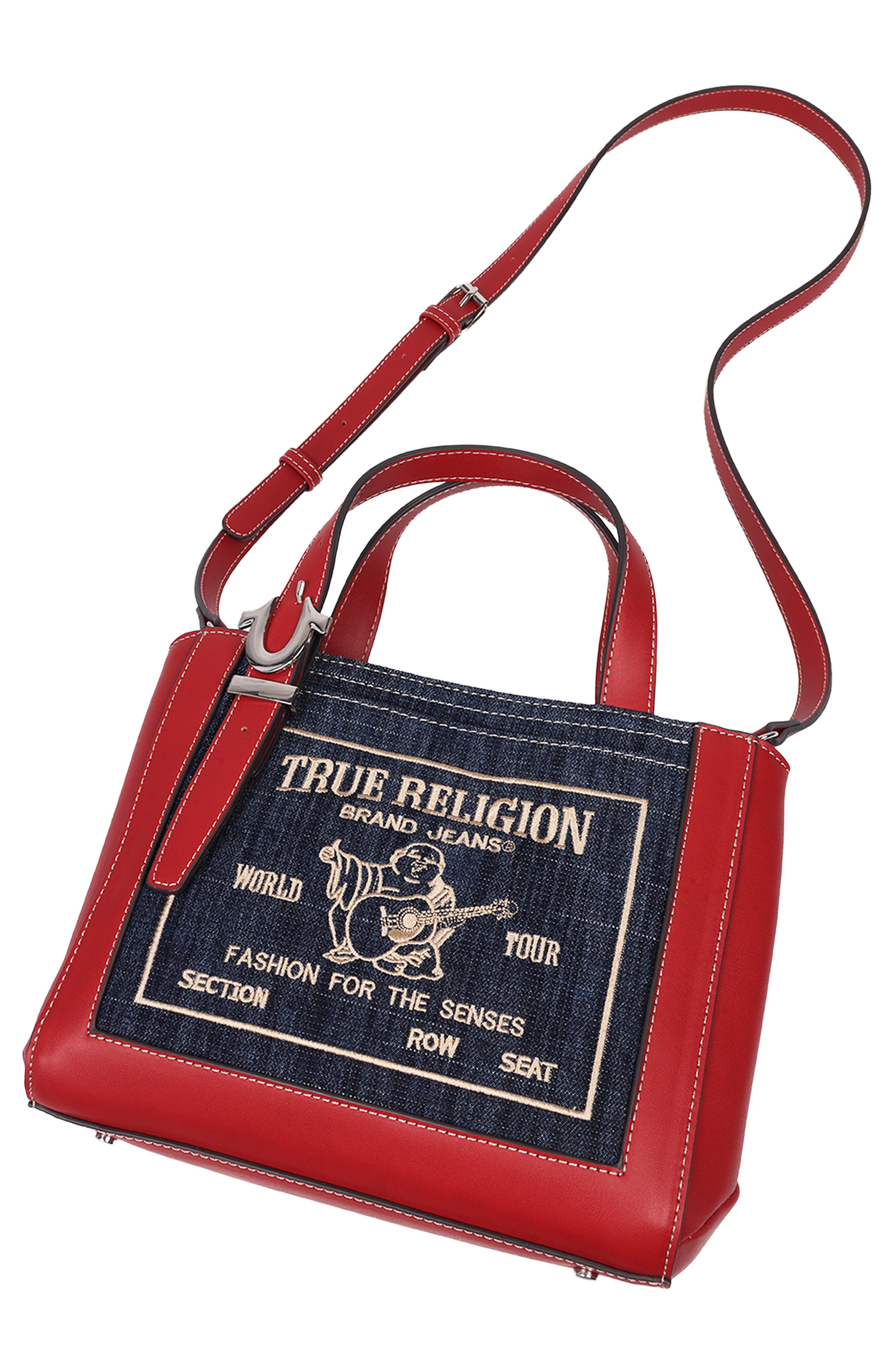 True Religion Arvin Budddha Crossbody Tote, Alternate, color, 