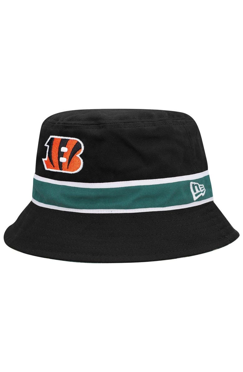 New Era Men's New Era Black/Camo Cincinnati Bengals Reversible Bucket Hat, Alternate, color, 