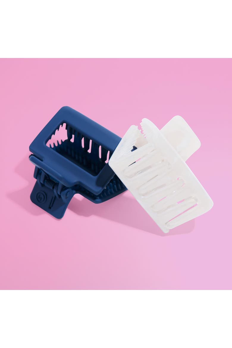 Square Extra Grip Claw Clip, Alternate, color, Blue