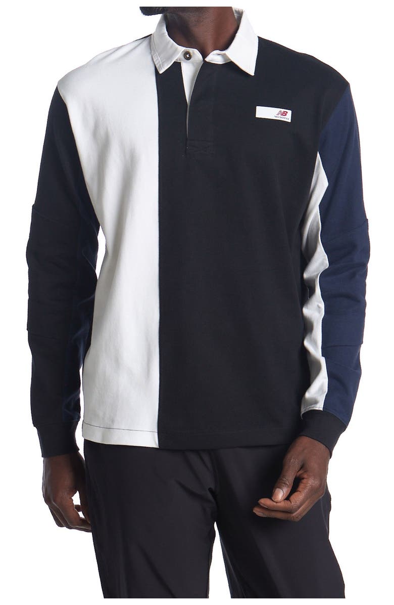 New Balance Long Sleeve Rugby Tee, Main, color, 