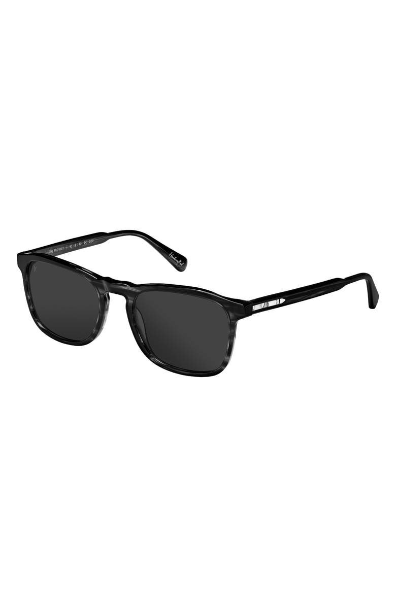 Vincero Midway 55mm Polarized Square Sunglasses, Alternate, color,