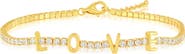 SIMONA Love Cubic Zirconia Tennis Bracelet