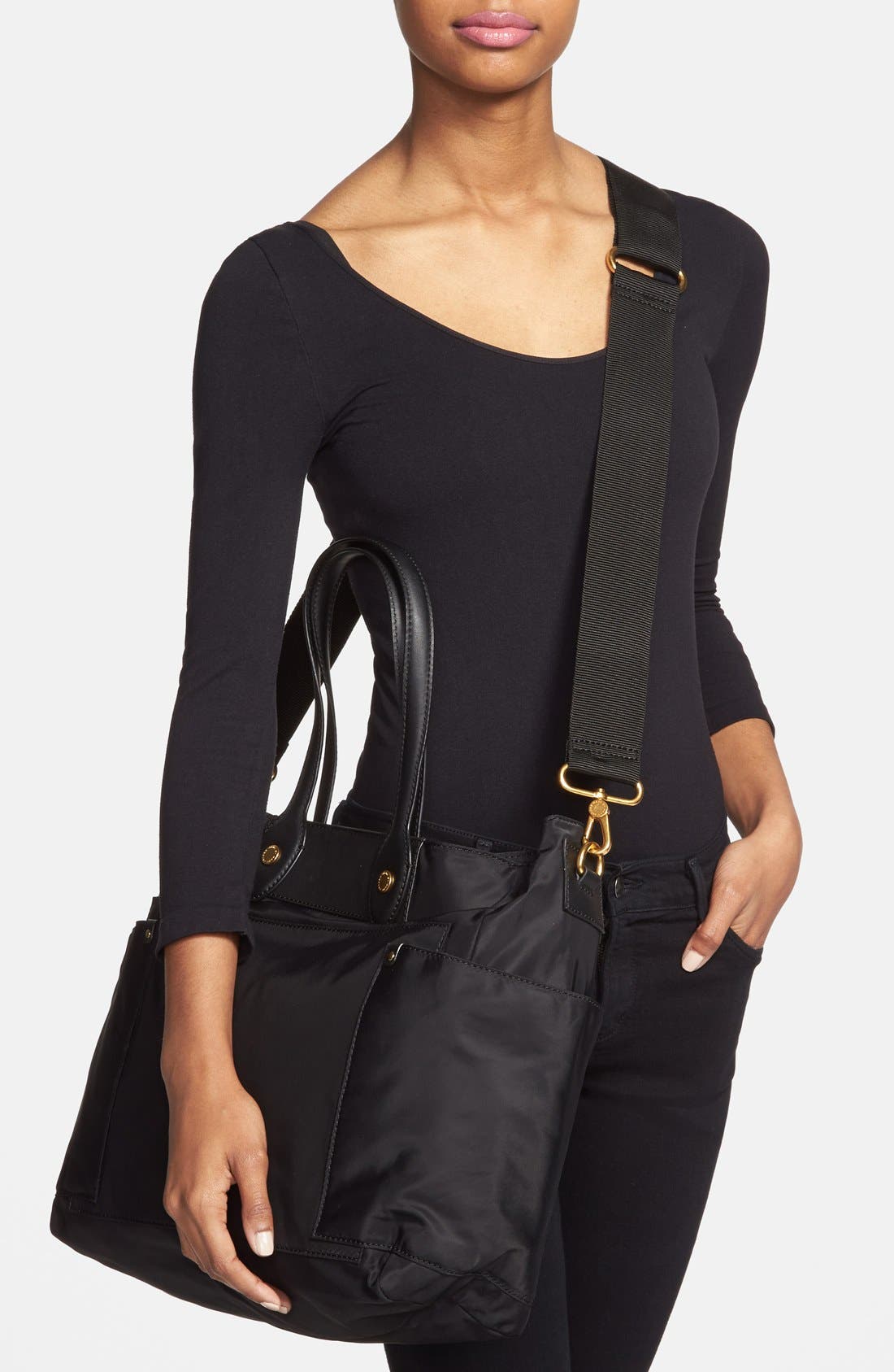 Marc Jacobs MARC BY MARC JACOBS 'Preppy Nylon Eliz-a-baby' Diaper Bag, Alternate, color, 