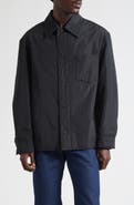 AMI PARIS Ami de Coeur Embroidered Padded Water Repellent Shirt Jacket