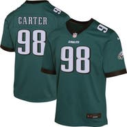 Nike Youth Nike Jalen Carter Midnight Green Philadelphia Eagles Game Player Jersey