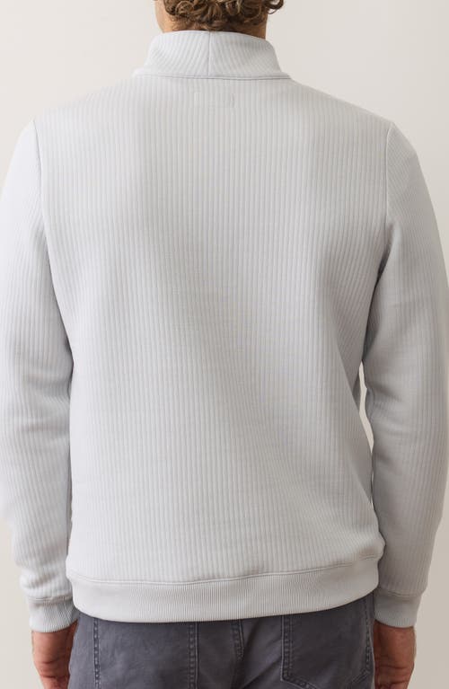Marine Layer Corbet Quilted Quarter Zip Sweatshirt In White
