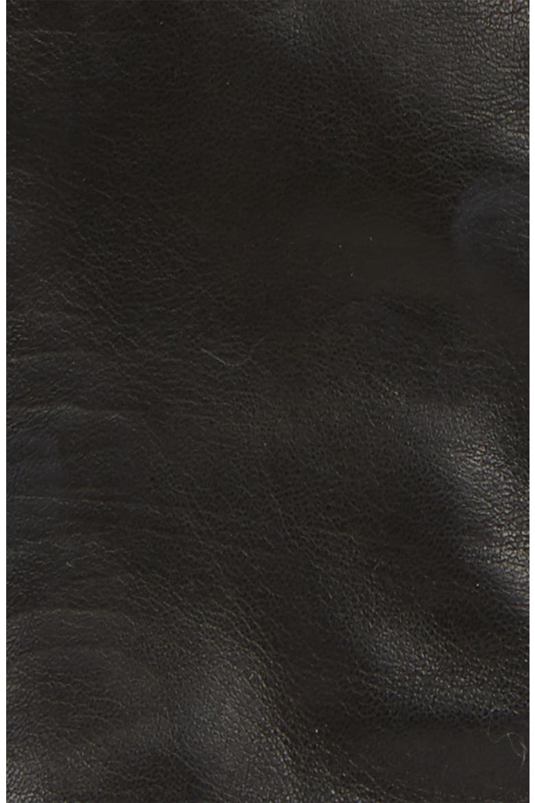 Cashmere Lined Leather Touchscreen Gloves, Alternate, color, BLACK