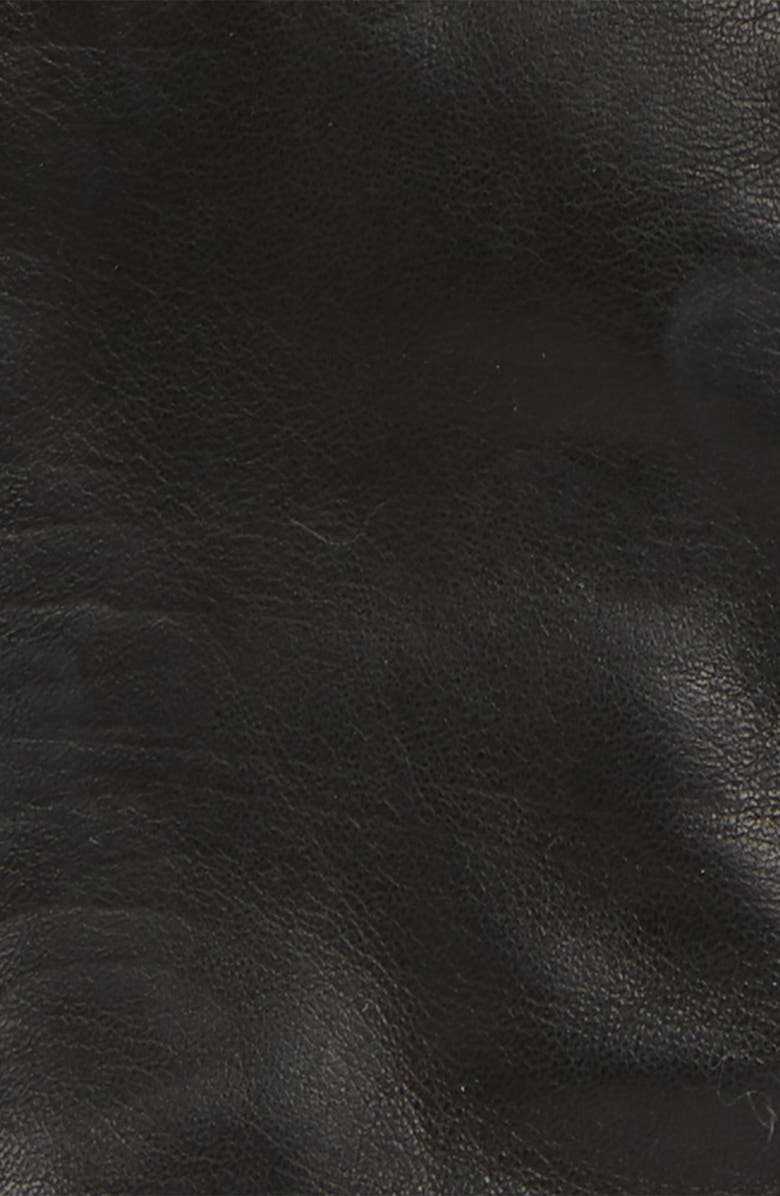 Nordstrom Cashmere Lined Leather Touchscreen Gloves, Alternate, color, Black