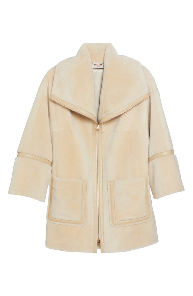 Agnona Genuine Shearling Coat, Alternate, color, 
