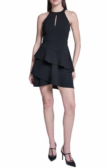 High Neck Tiered Minidress