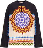 Maison Common Printed Silk Tunic