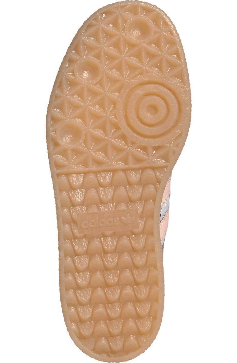 adidas Kids' Samba Sneaker, Alternate, color, Off White/ Blush Pink/ Gum 3