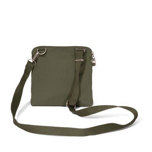 Baggallini Securtex Anti-theft Crossbody Bag In Green