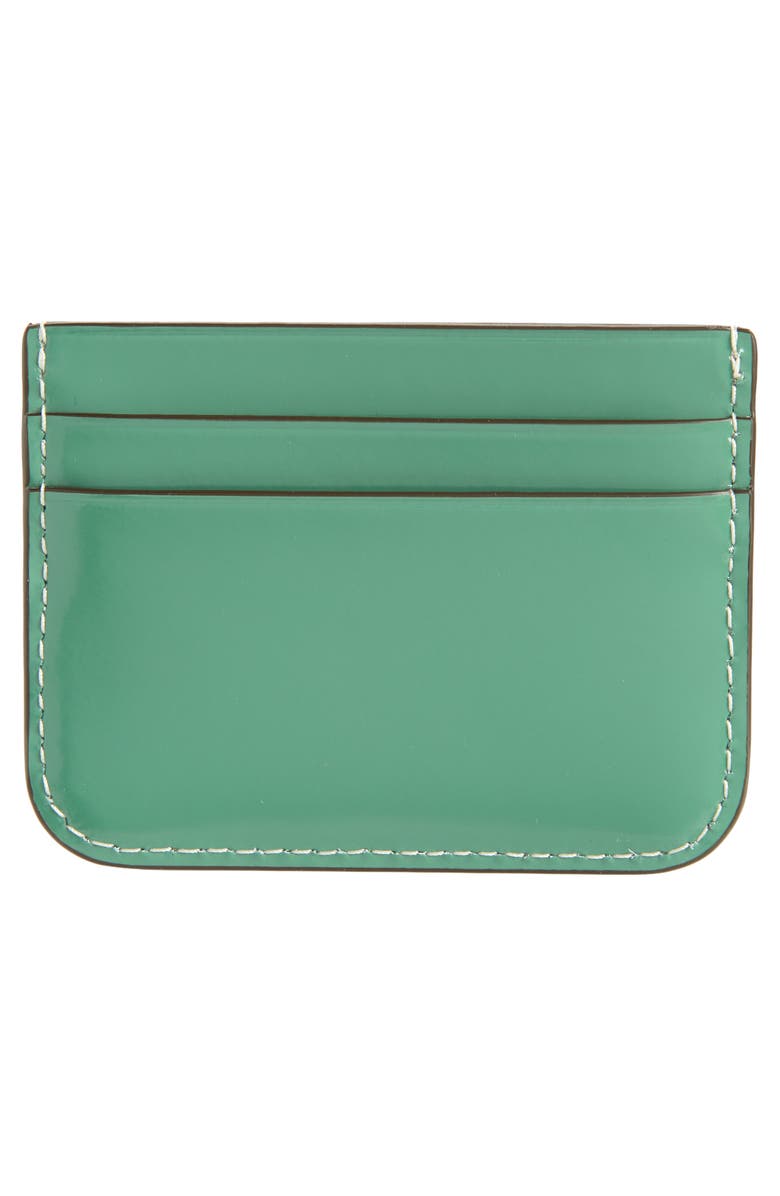 Tory Burch Eleanor Leather Card Case, Alternate, color, 