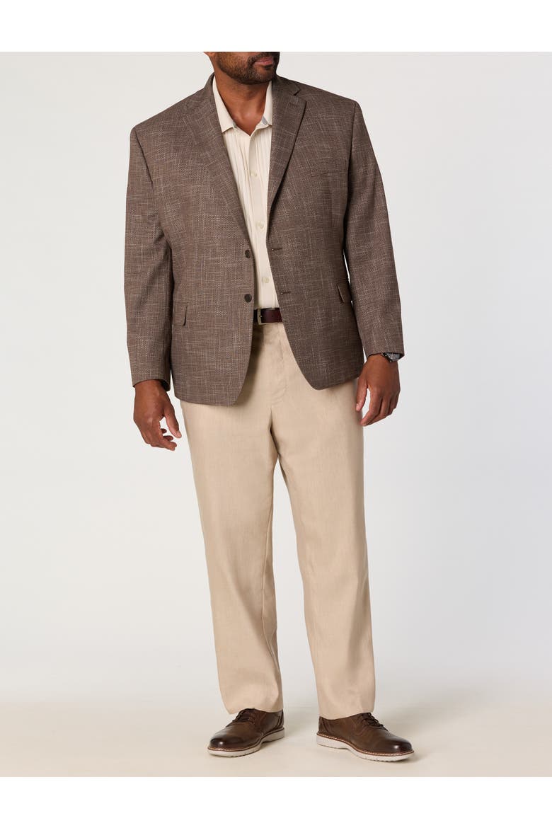 Big & Tall Textured Sport Coat V2, Alternate, color, BROWN