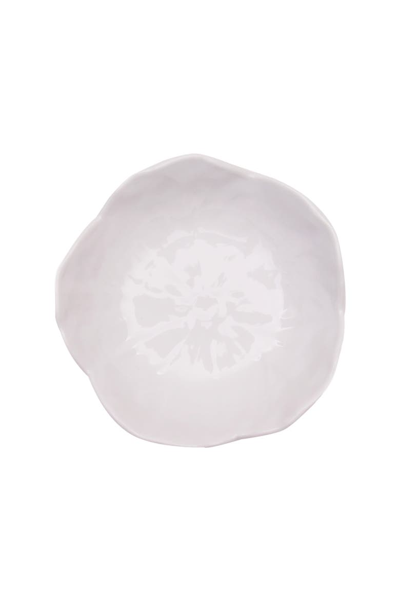 White Cabbage Leaf Set of 4 Serving Bowl Dishes 5.1", Main, color, White
