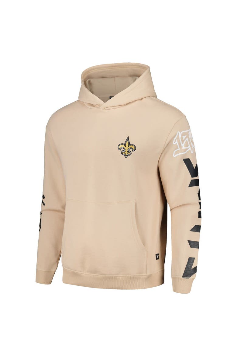 Unisex The Wild Collective  Cream New Orleans Saints Heavy Block Pullover Hoodie, Alternate, color, Natural