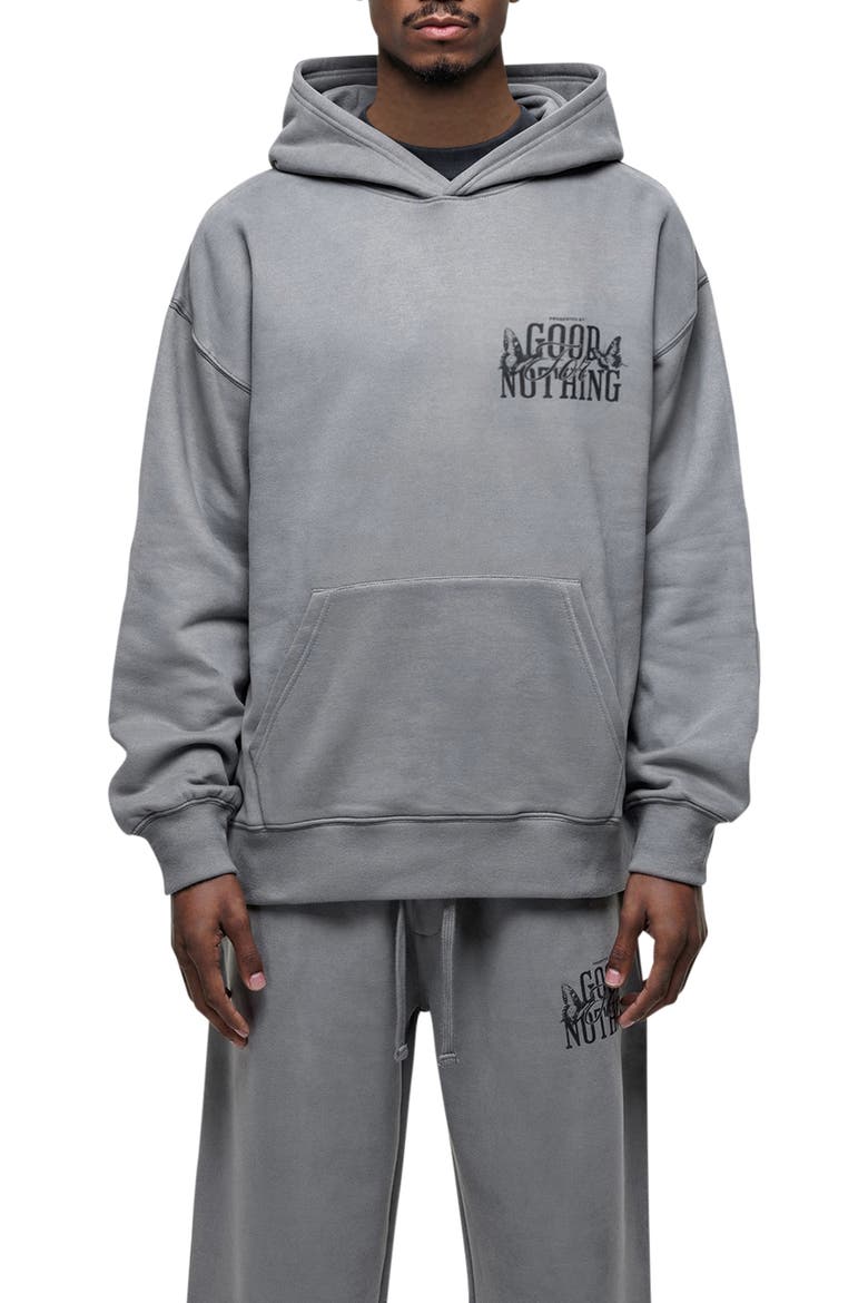 Dakota Relaxed Hoodie, Main, color, GREY