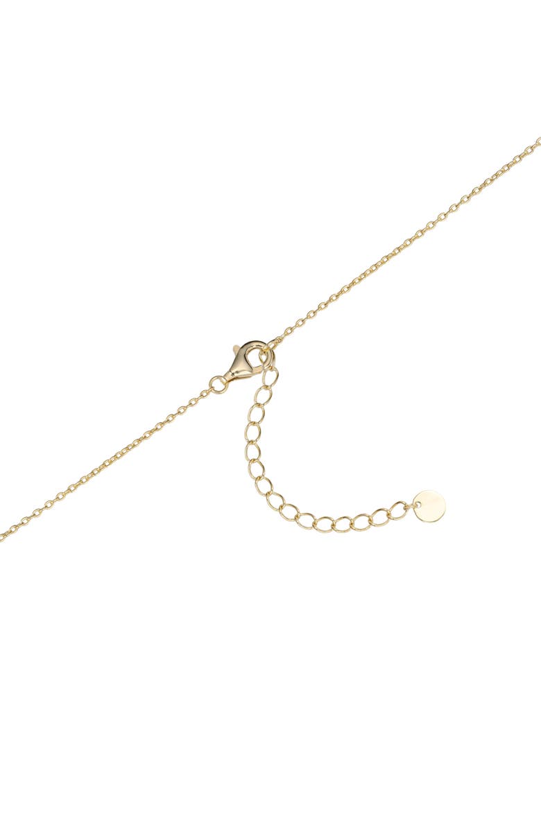 ATHRA LUXE Pavé Interlock Oval Pendant Necklace, Alternate, color, Gold