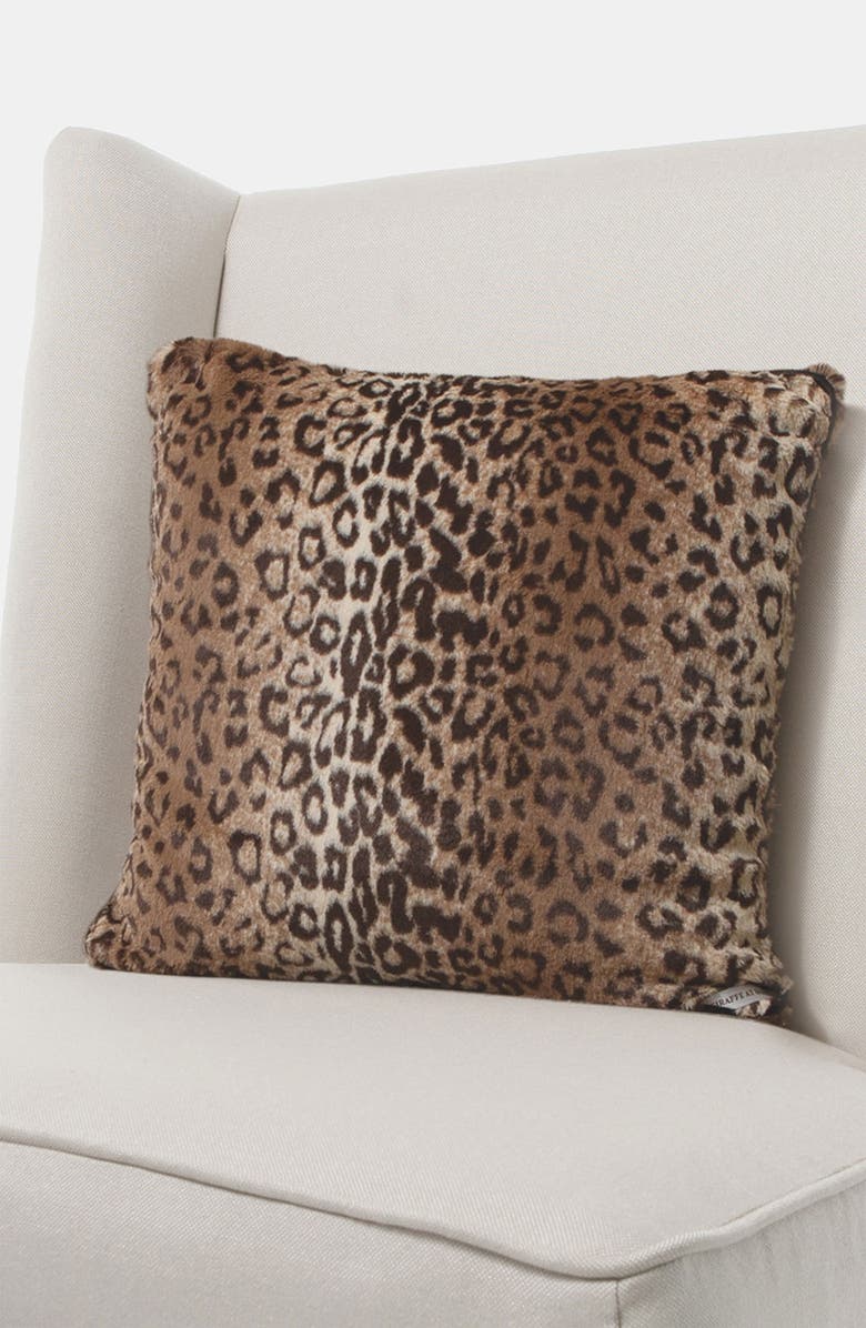 Giraffe at Home Luxe Leopard Throw Pillow, Main, color, 