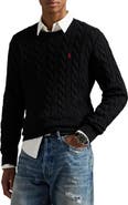 Polo Ralph Lauren Cable Knit Cotton Crewneck Sweater