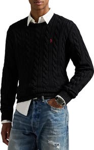 Polo Ralph Lauren Cable Knit Cotton Crewneck Sweater