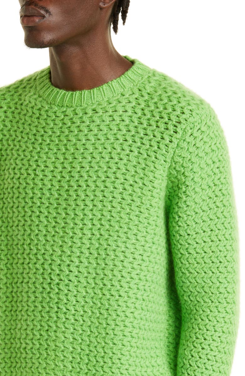 The Elder Statesman Rope Stitch Cashmere Sweater, Alternate, color, 