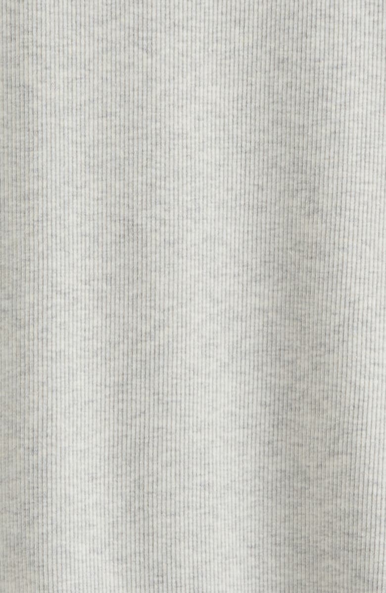 Nordstrom Kids' Rib Short Sleeve Shirt, Alternate, color, Grey Oyster Light Heather