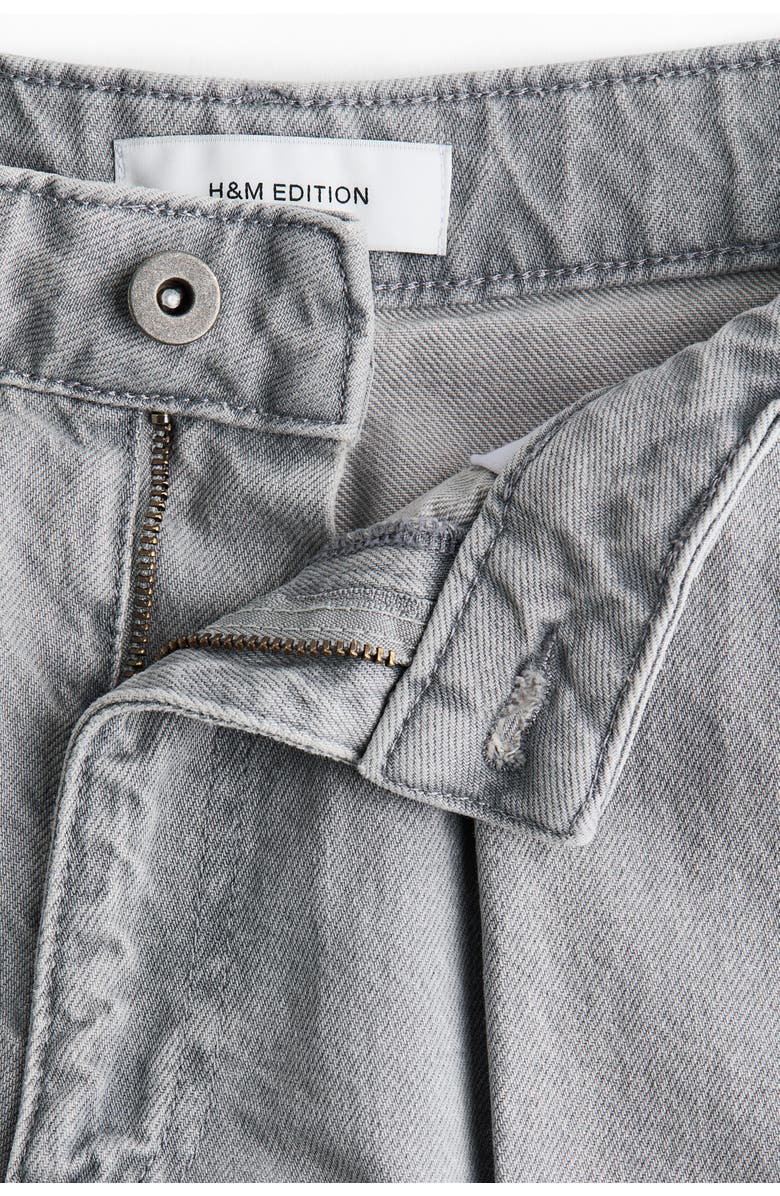 H&M Barrel Leg Regular Waist Jeans, Alternate, color, 