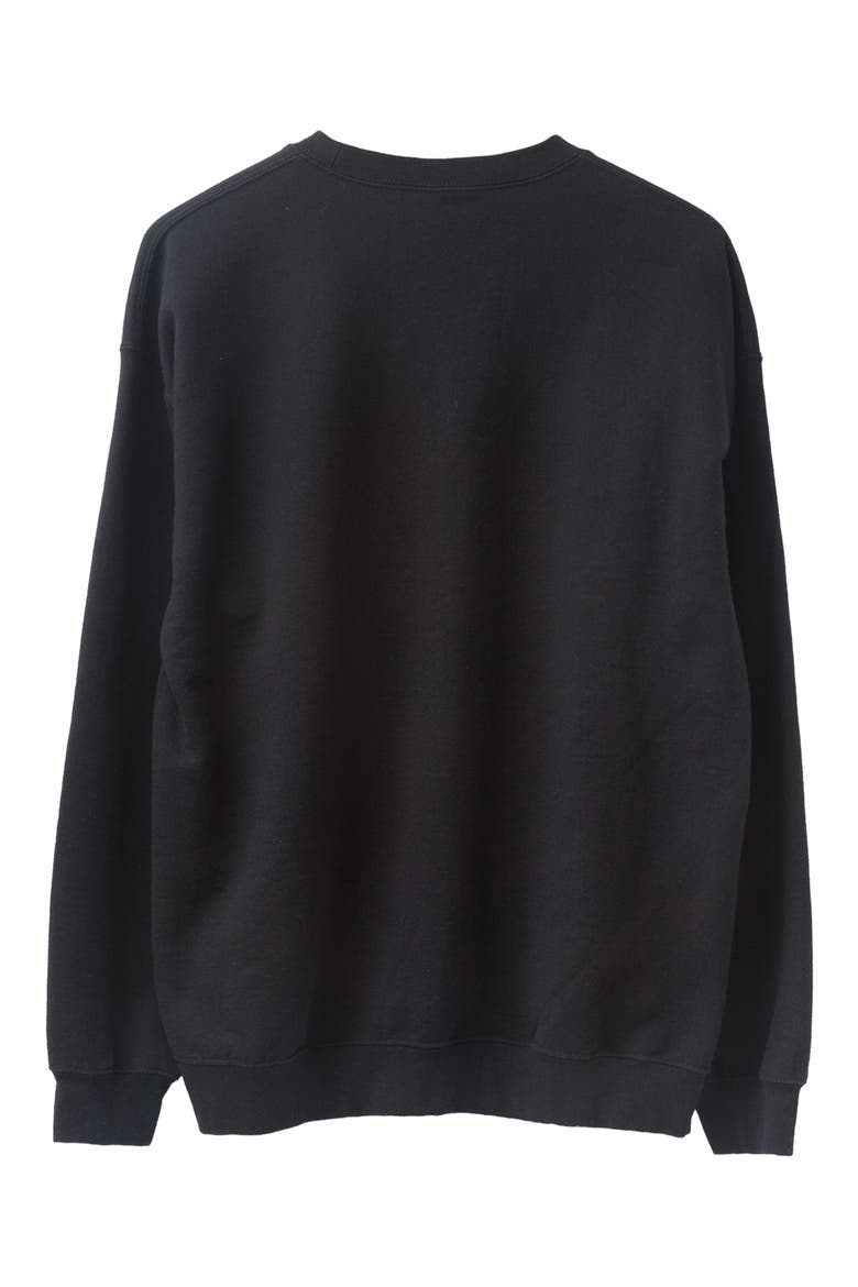 Detroit Lions Property of Flea Market Crewneck Sweatshirt, Alternate, color, BLACK