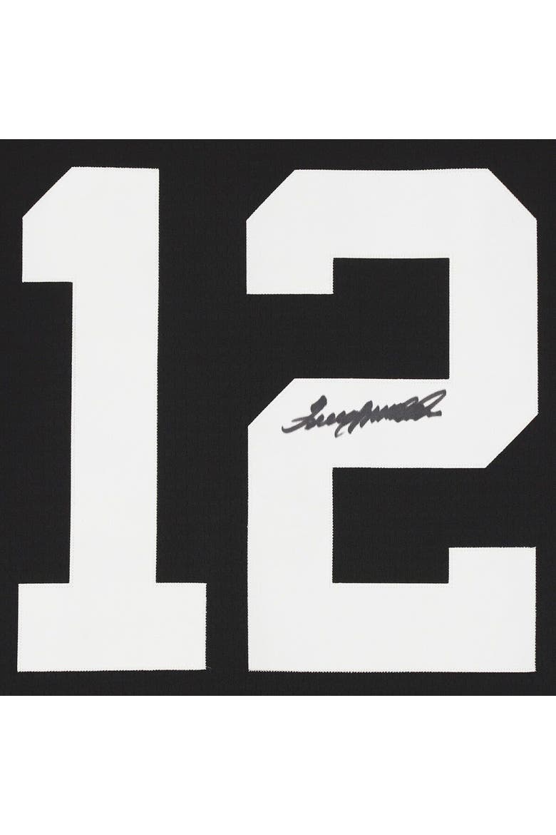 Terry Bradshaw Pittsburgh Steelers Autographed Mitchell & Ness Throwback Black Replica Jersey, Alternate, color, Black