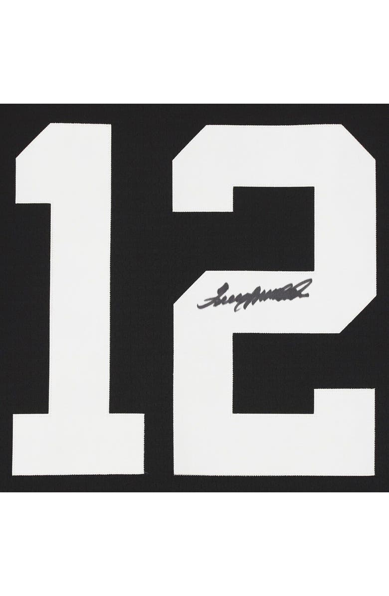 FANATICS AUTHENTIC Terry Bradshaw Pittsburgh Steelers Autographed Mitchell & Ness Throwback Black Replica Jersey, Alternate, color, 