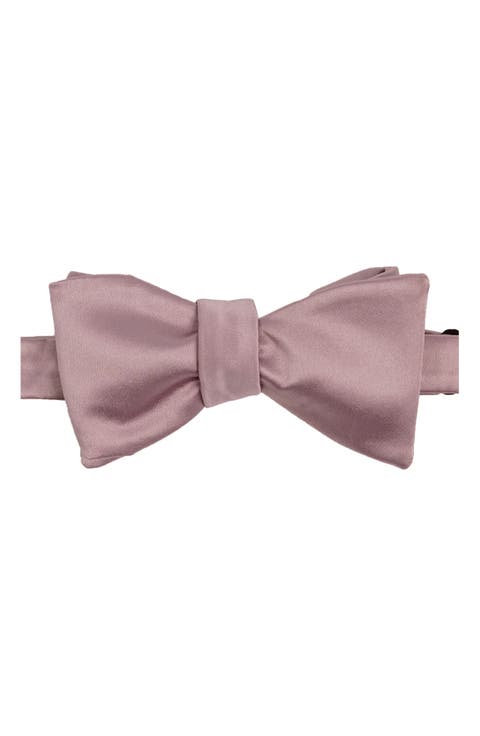 Solid Satin Bow Tie