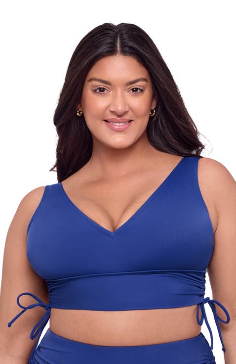 Cinched Adjustable Midkini Top