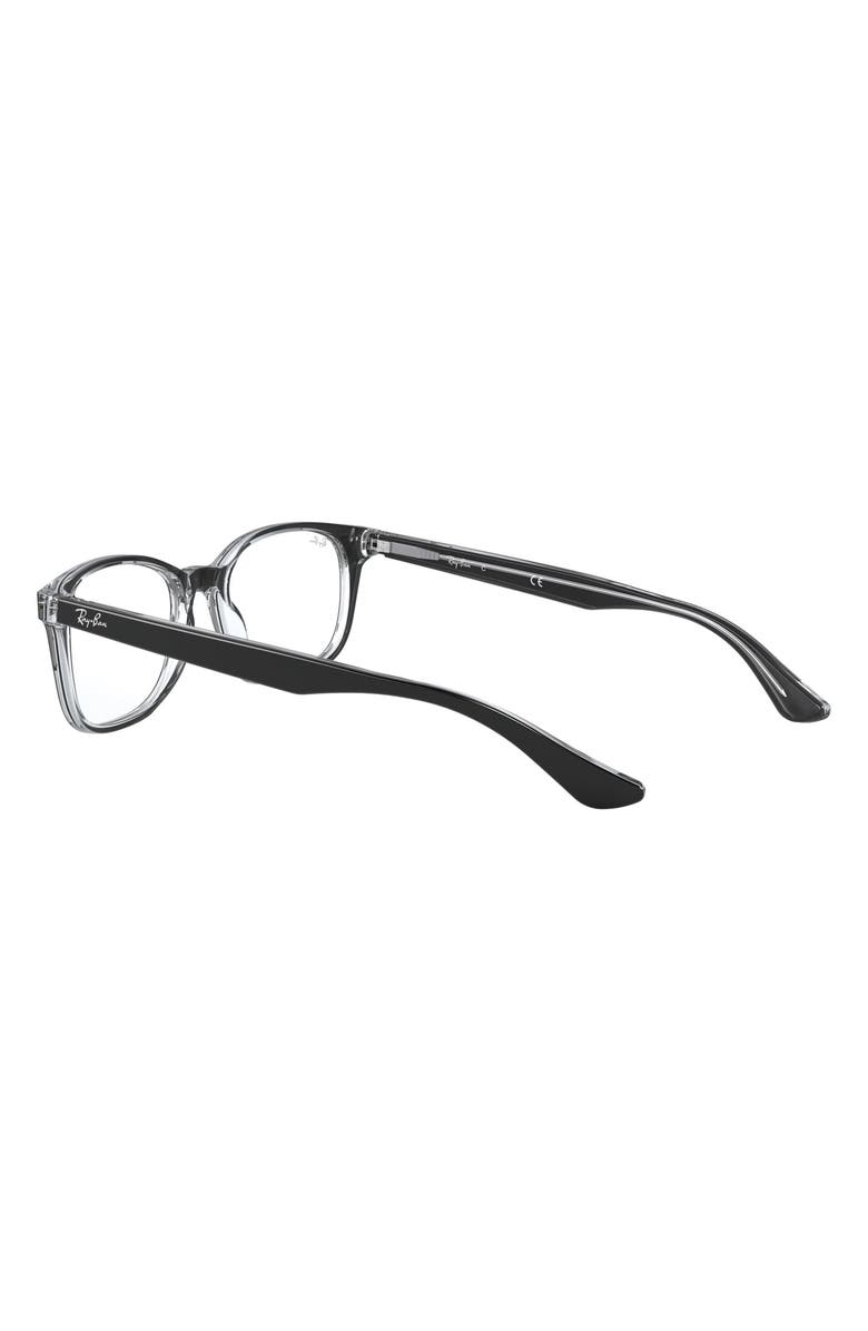 Ray-Ban 53mm Optical Glasses, Alternate, color, Black