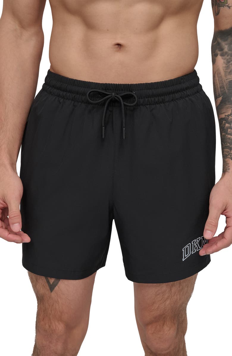 DKNY Modern Euro Swim Trunks, Main, color, 