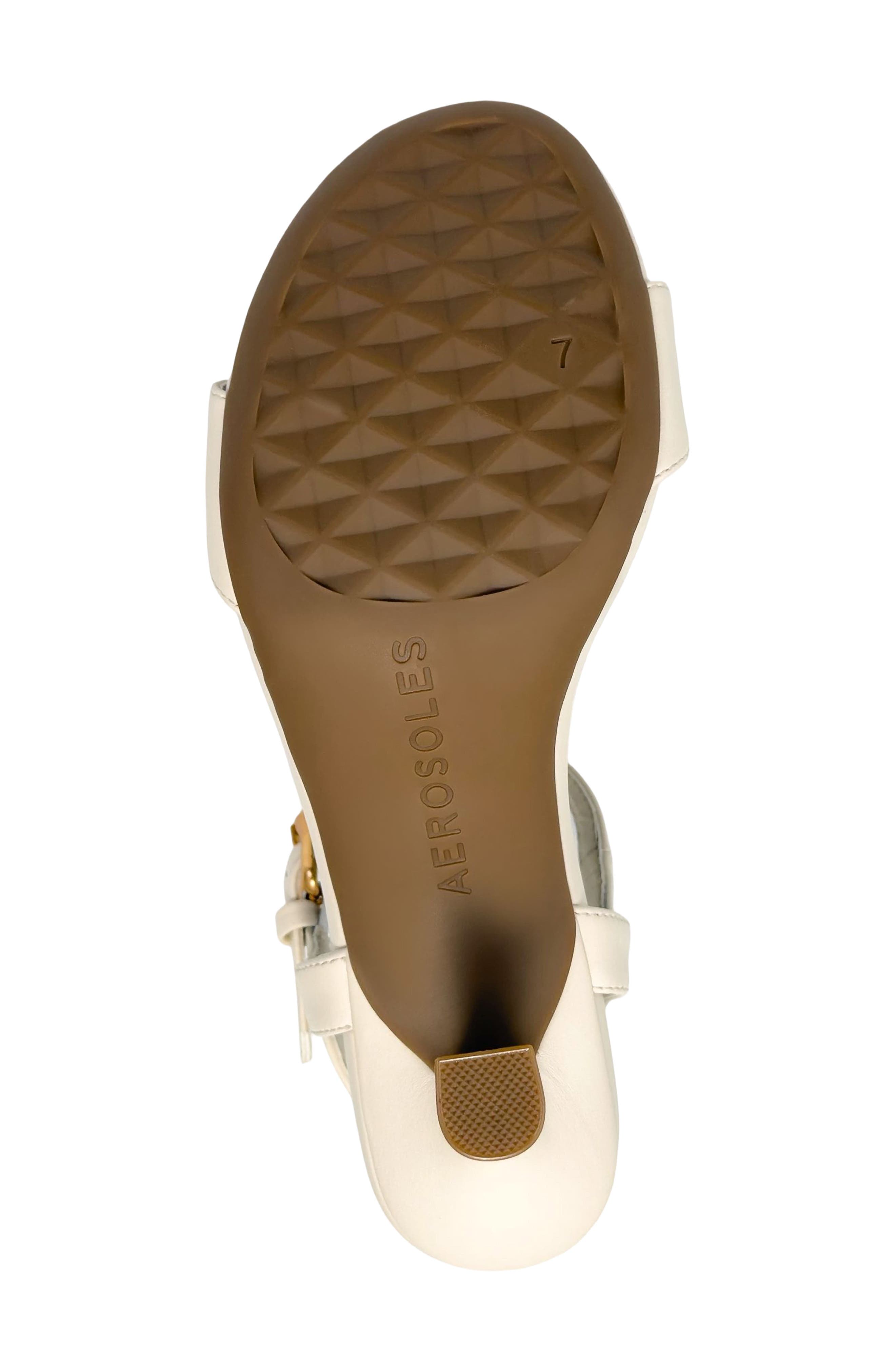 Divia Ankle Strap Sandal, Alternate, color, EGGNOG FX NAPPA